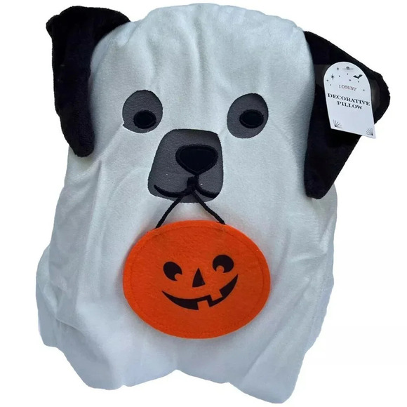 Target Other - NWT Target Bullseye 2024 Halloween Collection Ghost Puppy Dog Decorative Pillow